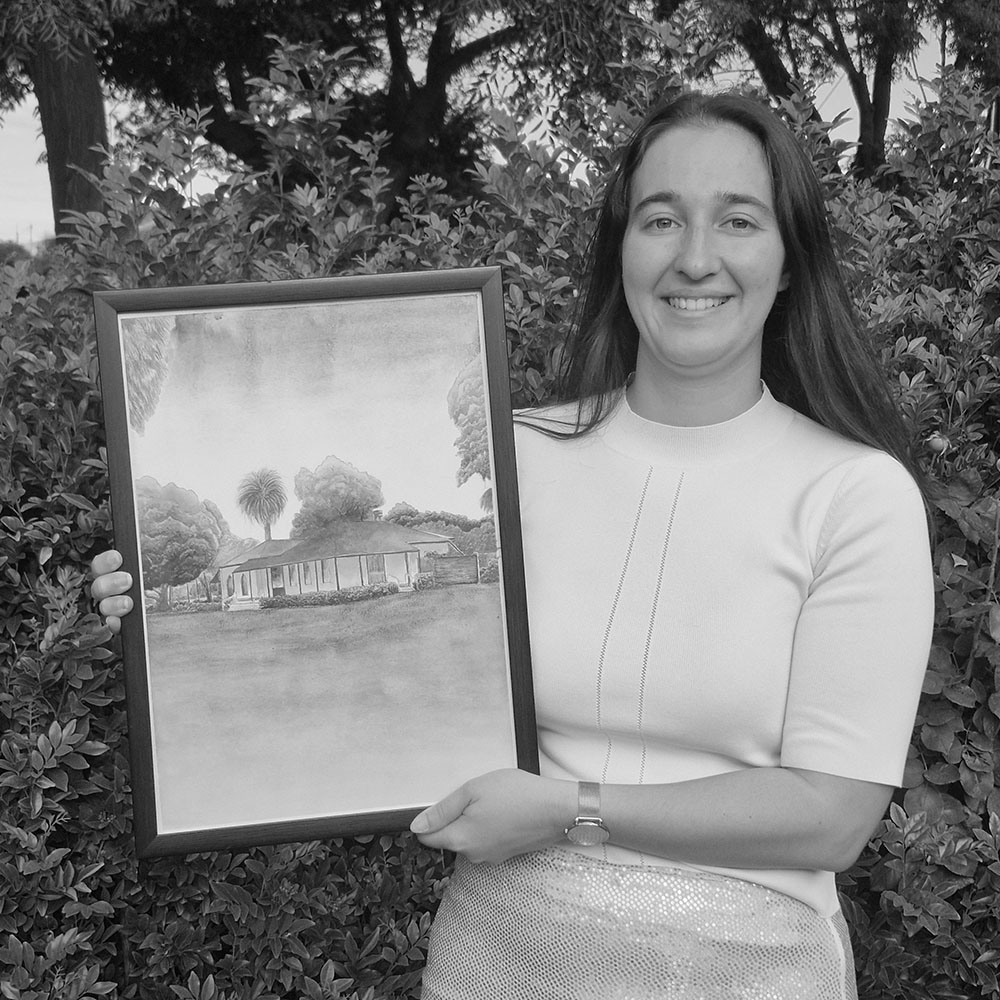 Calista with Painting Wild Wilbur Designs Portrait