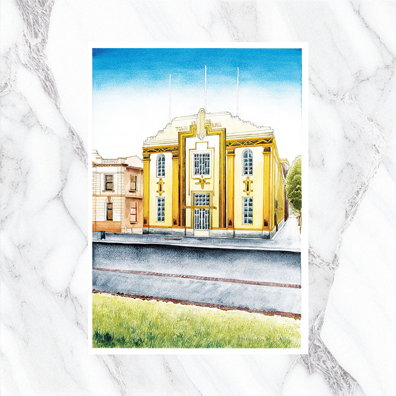 Watercolour painting print by Adelaide artist Calista Cox.