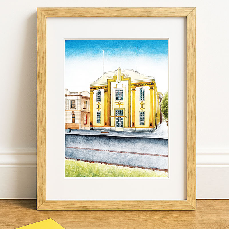 Watercolour painting print by Adelaide artist Calista Cox.